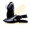 Black Gol T Peshawari Chappal