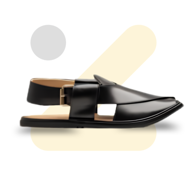 Black Smart Zalmi Peshawari Chappal