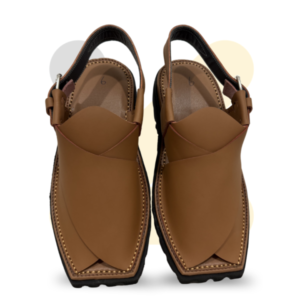 Yellow Mate Vebram Sole Peshawari Chappal