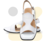 White Zalmi Panjedar Chappal