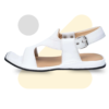 White Zalmi Panjedar Chappal